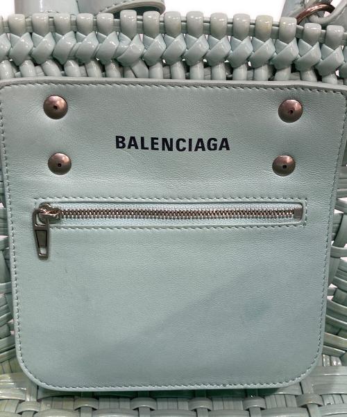 BALENCIAGA（バレンシアガ）BALENCIAGA (バレンシアガ) BISTRO ビストロXS ハンドバッグ グリーンの古着・服飾アイテム