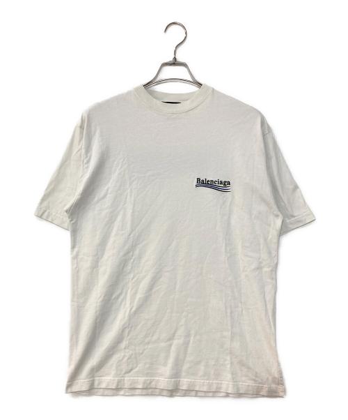 BALENCIAGA（バレンシアガ）BALENCIAGA (バレンシアガ) POLITICAL CAMPAIGN OVERSIZED T-SHIRT ホワイト サイズ:XXSの古着・服飾アイテム