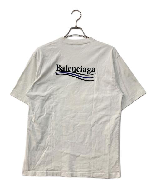 BALENCIAGA（バレンシアガ）BALENCIAGA (バレンシアガ) POLITICAL CAMPAIGN OVERSIZED T-SHIRT ホワイト サイズ:XXSの古着・服飾アイテム