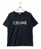 CELINEセリーヌ）の古着「ロゴプリント ルーズTシャツ / コットンジャージー」｜ブラック