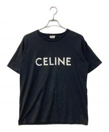 CELINE（セリーヌ）の古着「ロゴプリント ルーズTシャツ / コットンジャージー」｜ブラック