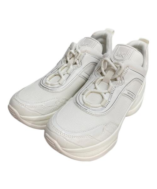 MICHAEL KORS（マイケルコース）MICHAEL KORS (マイケルコース) OLYMPIA TRAINER オリンピア トレーナー ホワイト サイズ:7Mの古着・服飾アイテム