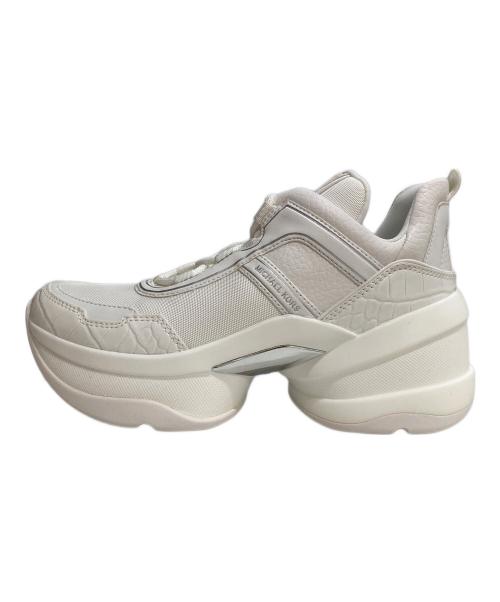 MICHAEL KORS（マイケルコース）MICHAEL KORS (マイケルコース) OLYMPIA TRAINER オリンピア トレーナー ホワイト サイズ:7Mの古着・服飾アイテム