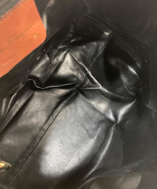 Salvatore Ferragamo（サルヴァトーレ フェラガモ）Salvatore Ferragamo (サルヴァトーレ フェラガモ) ミニボストンバッグ ブラックの古着・服飾アイテム