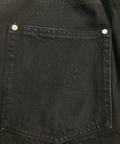 AFB（エーエフビー）AFB (エーエフビー) PATCHED DENIM PANTS ブラック サイズ:Lの古着・服飾アイテム