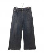 sacaiサカイ）の古着「Wide Denim Pants ワイドデニムパンツ」｜ブラック