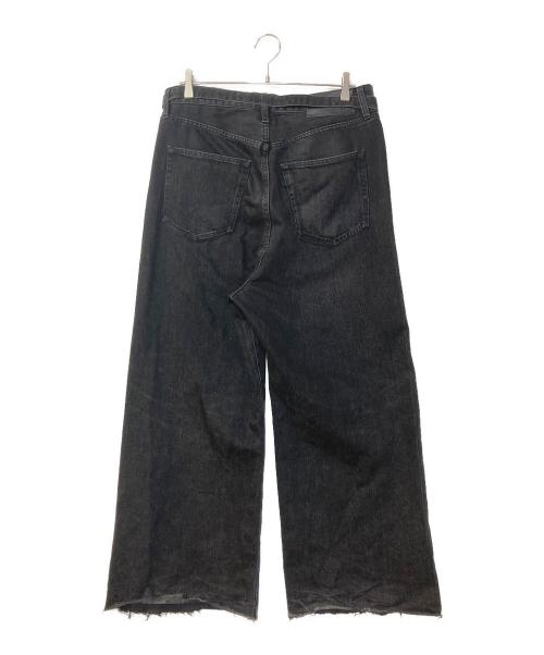 sacai（サカイ）sacai (サカイ) Wide Denim Pants ワイドデニムパンツ ブラック サイズ:3の古着・服飾アイテム