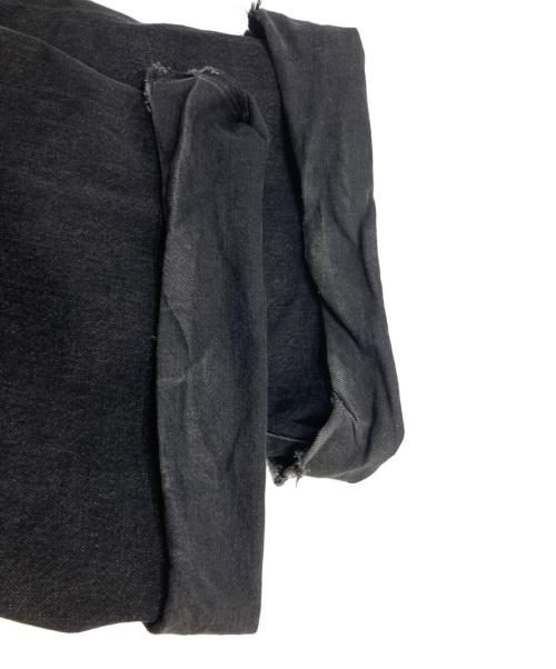 sacai（サカイ）sacai (サカイ) Wide Denim Pants ワイドデニムパンツ ブラック サイズ:3の古着・服飾アイテム