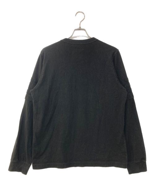 sacai（サカイ）sacai (サカイ) AMG (エーエムジー（アーマーゲー）) PATCH LONG SLEEVE TEE ブラック サイズ:4の古着・服飾アイテム