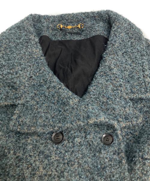 GUCCI（グッチ）GUCCI (グッチ) ダブルウールツイードコート グリーン サイズ:36の古着・服飾アイテム