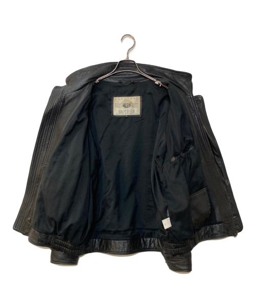 HARAJUKU MOTHER（ハラジュクマザー）HARAJUKU MOTHER (ハラジュクマザー) スタンドカラーレザージャケット ブラック サイズ:LLの古着・服飾アイテム
