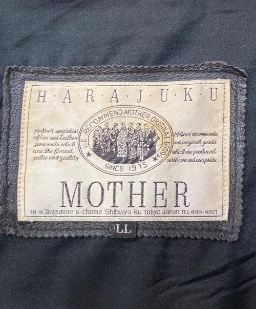 HARAJUKU MOTHER（ハラジュクマザー）HARAJUKU MOTHER (ハラジュクマザー) スタンドカラーレザージャケット ブラック サイズ:LLの古着・服飾アイテム