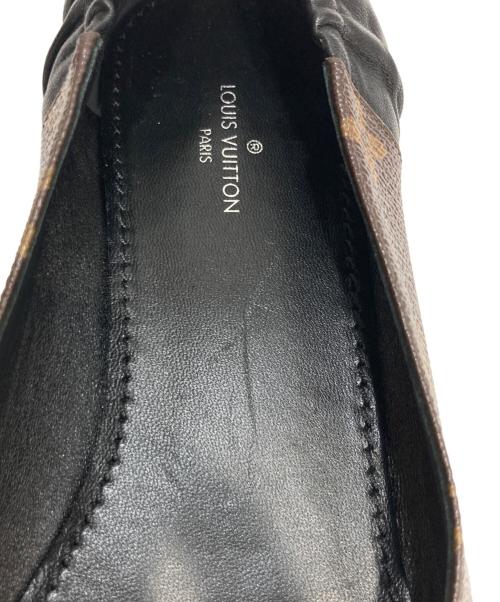 LOUIS VUITTON（ルイ ヴィトン）LOUIS VUITTON (ルイ ヴィトン) モノグラム ジョイラインバレリーナシューズ ブラウン サイズ:36の古着・服飾アイテム