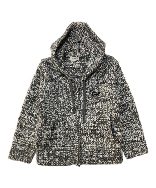 Snidel（スナイデル）Snidel (スナイデル) ロービングニットフーディー ブラウン サイズ:Fの古着・服飾アイテム
