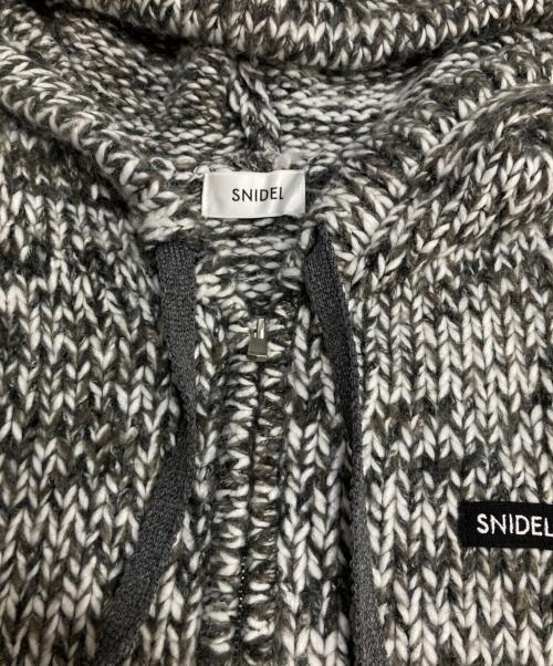 Snidel（スナイデル）Snidel (スナイデル) ロービングニットフーディー ブラウン サイズ:Fの古着・服飾アイテム