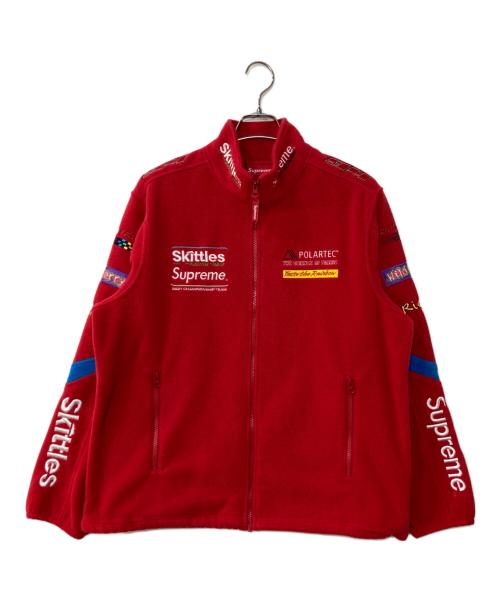SUPREME（シュプリーム）SUPREME (シュプリーム) Skittles (スキットルズ) Skittles Polartec FLEECE JACKET レッド サイズ:LARGEの古着・服飾アイテム