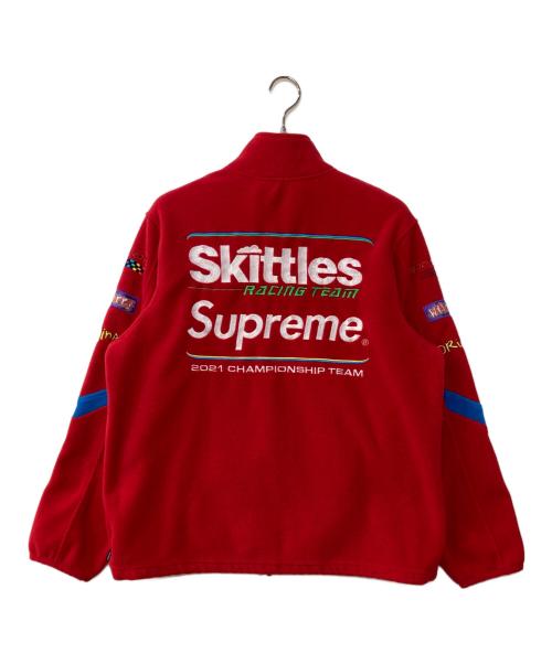 SUPREME（シュプリーム）SUPREME (シュプリーム) Skittles (スキットルズ) Skittles Polartec FLEECE JACKET レッド サイズ:LARGEの古着・服飾アイテム