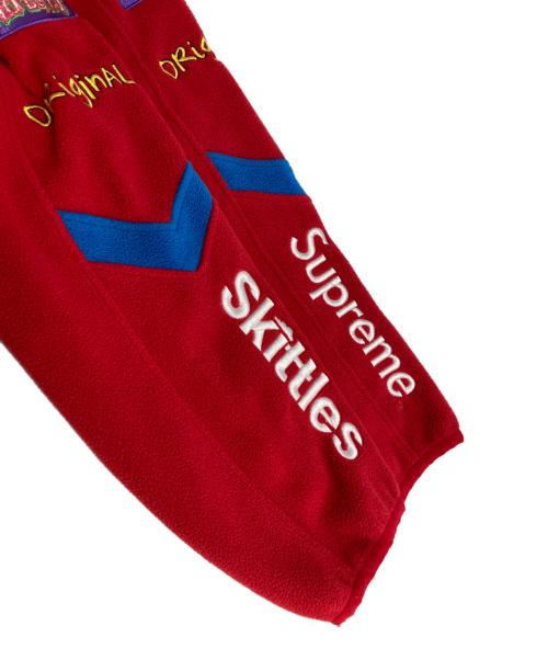 SUPREME（シュプリーム）SUPREME (シュプリーム) Skittles (スキットルズ) Skittles Polartec FLEECE JACKET レッド サイズ:LARGEの古着・服飾アイテム