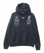 Y-3×Mercedes Benzワイスリー×メルセデスベンツ）の古着「MERCEDES-AMG PETRONAS FORMULA 1 TEAM HOODIE」｜ブラック
