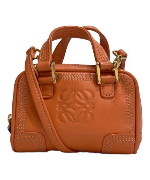LOEWE（ロエベ）LOEWE (ロエベ) ショルダーポーチマイクロミニ アマソナ 2WAY ショルダーバッグ オレンジの古着・服飾アイテム