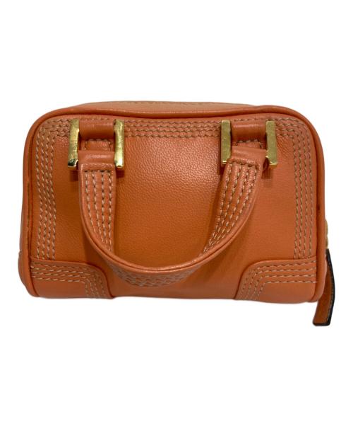 LOEWE（ロエベ）LOEWE (ロエベ) ショルダーポーチマイクロミニ アマソナ 2WAY ショルダーバッグ オレンジの古着・服飾アイテム