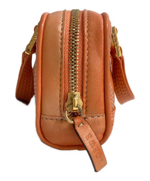 LOEWE（ロエベ）LOEWE (ロエベ) ショルダーポーチマイクロミニ アマソナ 2WAY ショルダーバッグ オレンジの古着・服飾アイテム