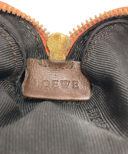 LOEWE（ロエベ）LOEWE (ロエベ) ショルダーポーチマイクロミニ アマソナ 2WAY ショルダーバッグ オレンジの古着・服飾アイテム