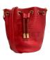 MARC JACOBS（マークジェイコブス）の古着「The Leather Bucket Bag/ザ レザー バケットバッグ」｜レッド