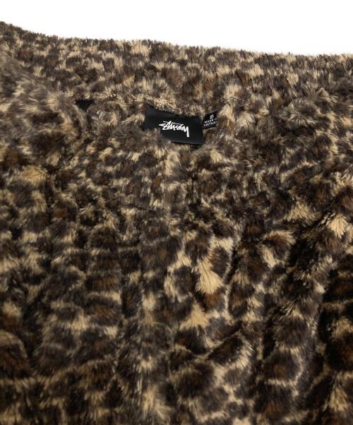 stussy（ステューシー）stussy (ステューシー) PILE LEOPARD SHORT ブラウン サイズ:Sの古着・服飾アイテム