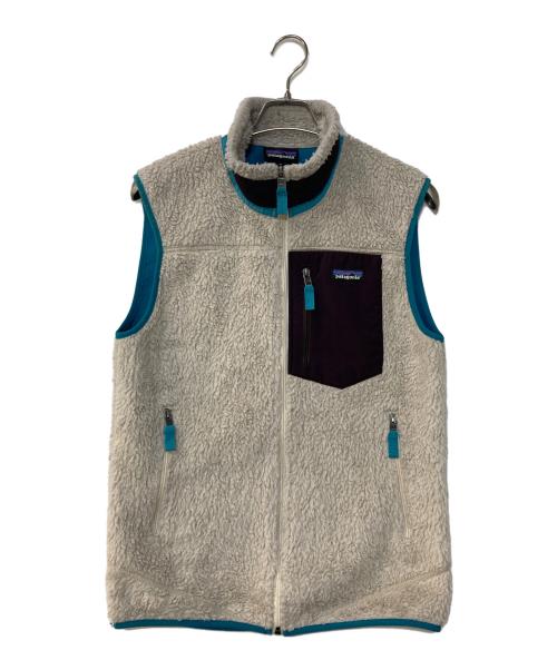 Patagonia（パタゴニア）Patagonia (パタゴニア) Classic Retro-X Vest/クラシック・レトロX・ベスト グレー×グリーン サイズ:Mの古着・服飾アイテム