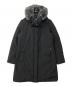 WOOLRICH（ウールリッチ）の古着「BOW BRIDGE ボウブリッジ ラビットファーフード付ダウンコート」｜ブラック