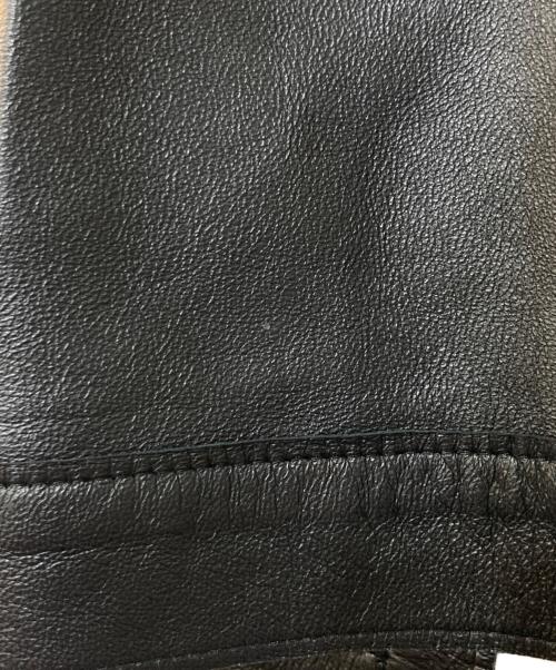 LANVIN COLLECTION（ランバンコレクション）LANVIN COLLECTION (ランバンコレクション) パンチングレザーコート ブラック サイズ:40の古着・服飾アイテム