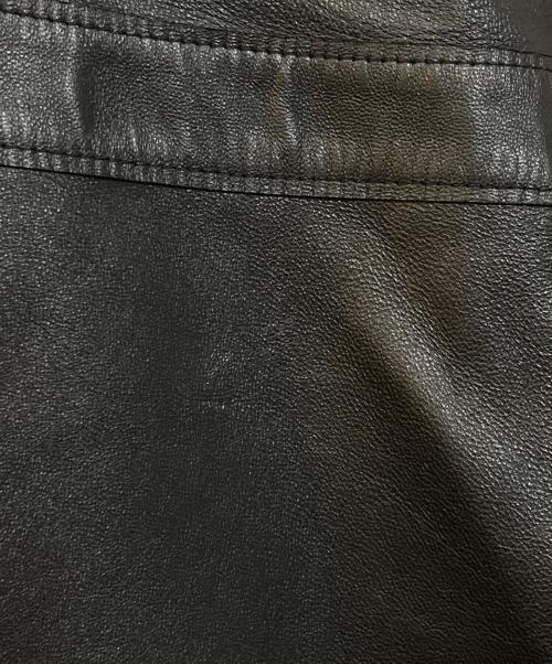 LANVIN COLLECTION（ランバンコレクション）LANVIN COLLECTION (ランバンコレクション) パンチングレザーコート ブラック サイズ:40の古着・服飾アイテム