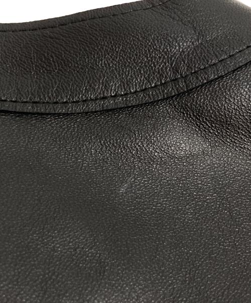 LANVIN COLLECTION（ランバンコレクション）LANVIN COLLECTION (ランバンコレクション) パンチングレザーコート ブラック サイズ:40の古着・服飾アイテム