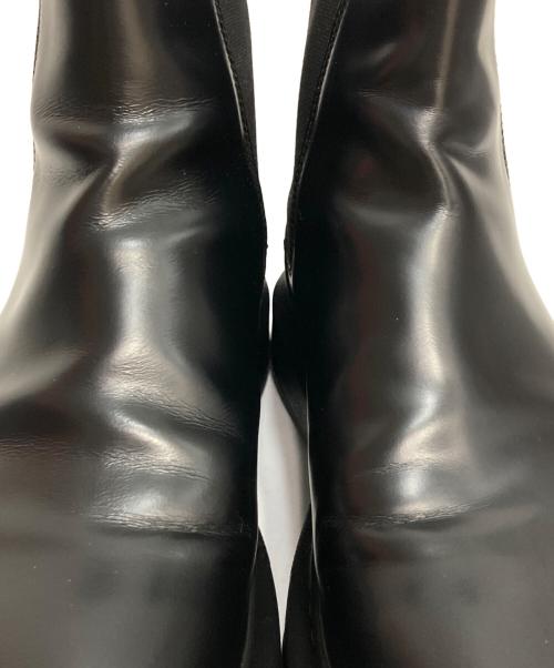 ALEXANDER McQUEEN（アレキサンダーマックイーン）ALEXANDER McQUEEN (アレキサンダーマックイーン) レザーサイドゴアブーツ ブラック サイズ:38の古着・服飾アイテム