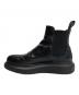 中古・古着 ALEXANDER McQUEEN (アレキサンダーマックイーン) レザーサイドゴアブーツ ブラック サイズ:38：15000円