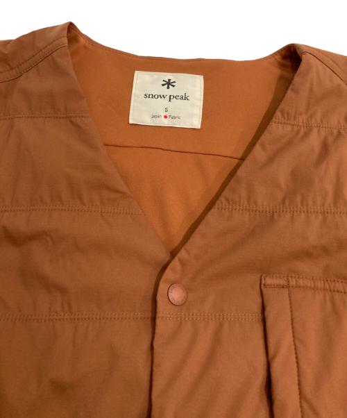 Snow peak（スノーピーク）Snow peak (スノーピーク) Flexible Insulated Cardigan フレキシブルインサレーションカーディガン ブラウン サイズ:Sの古着・服飾アイテム