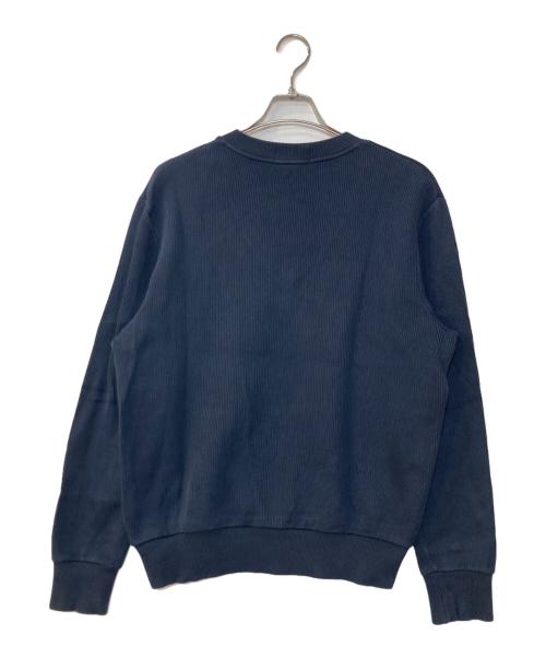 FRED PERRY（フレッドペリー）FRED PERRY (フレッドペリー) V Neck Ribbed Sweatshirt Vネックリブスウェットシャツ ネイビー サイズ:Mの古着・服飾アイテム