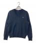FRED PERRY（フレッドペリー）の古着「V Neck Ribbed Sweatshirt Vネックリブスウェットシャツ」｜ネイビー