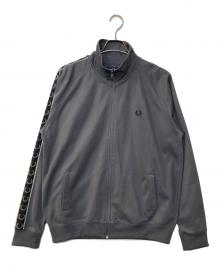 FRED PERRY（フレッドペリー）の古着「Contrast Tape Track Jacket コントラスト テープ トラック ジャケット」｜グレー