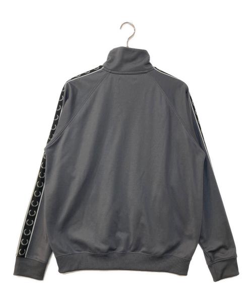 FRED PERRY（フレッドペリー）FRED PERRY (フレッドペリー) Contrast Tape Track Jacket コントラスト テープ トラック ジャケット グレー サイズ:XLの古着・服飾アイテム