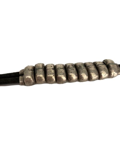 SILVER925（シルバーアクセサリー）SILVER925 (シルバーアクセサリー) レザー×シルバートグルブレスレット ブラック×シルバー サイズ:-の古着・服飾アイテム