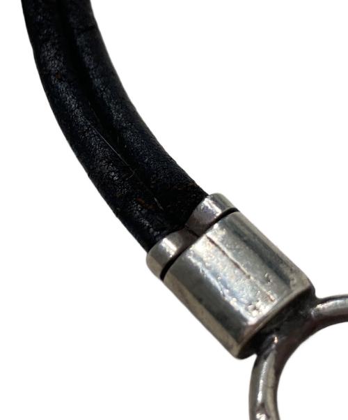 SILVER925（シルバーアクセサリー）SILVER925 (シルバーアクセサリー) レザー×シルバートグルブレスレット ブラック×シルバー サイズ:-の古着・服飾アイテム