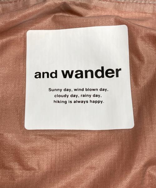 and wander（アンドワンダー）and wander (アンドワンダー) RAIN JACKET レインジャケット ブラウン サイズ:Sの古着・服飾アイテム