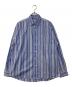 CAHLUMN（カウラム）の古着「Magazine Pocket Chain Stitch Shirt」｜ブルー