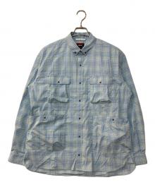 NANGA（ナンガ）の古着「MINI PLAID CAMP SHIRT ミニプレイド キャンプシャツ」｜ブルー