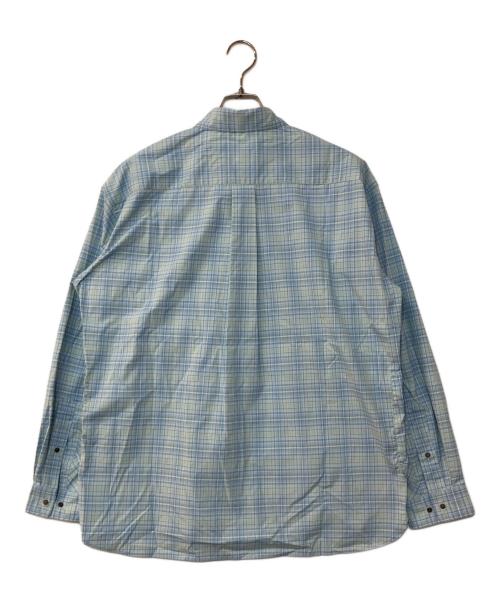 NANGA（ナンガ）NANGA (ナンガ) MINI PLAID CAMP SHIRT ミニプレイド キャンプシャツ ブルー サイズ:Mの古着・服飾アイテム