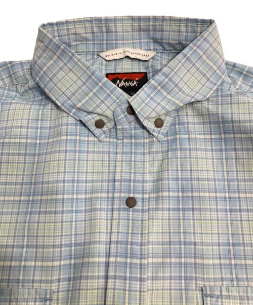 NANGA（ナンガ）NANGA (ナンガ) MINI PLAID CAMP SHIRT ミニプレイド キャンプシャツ ブルー サイズ:Mの古着・服飾アイテム
