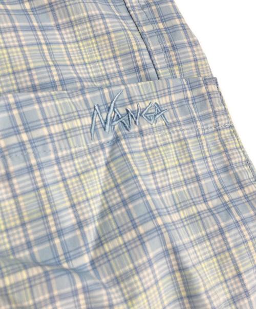 NANGA（ナンガ）NANGA (ナンガ) MINI PLAID CAMP SHIRT ミニプレイド キャンプシャツ ブルー サイズ:Mの古着・服飾アイテム