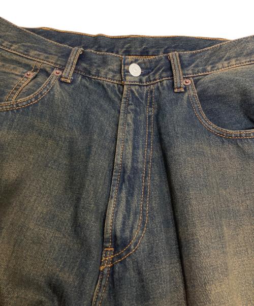 BEAMS（ビームス）BEAMS (ビームス) Wide Denim Pants DUSTY INDIGO サイズ:Mの古着・服飾アイテム